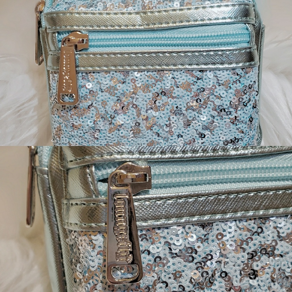 DISNEY LOUNGEFLY ARENDELLE AQUA BACKPACK WRISLET - Picture 7 of 8